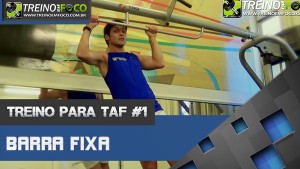 Treino para executar barra fixa