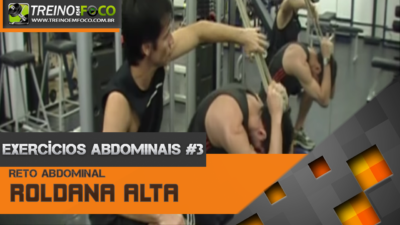 Exercício Abdominal na Roldana Alta no Crossover