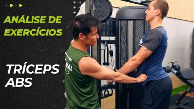 Treino de tríceps_Exercícios de tríceps com cabo_Estabilização corporal_Reto abdominal